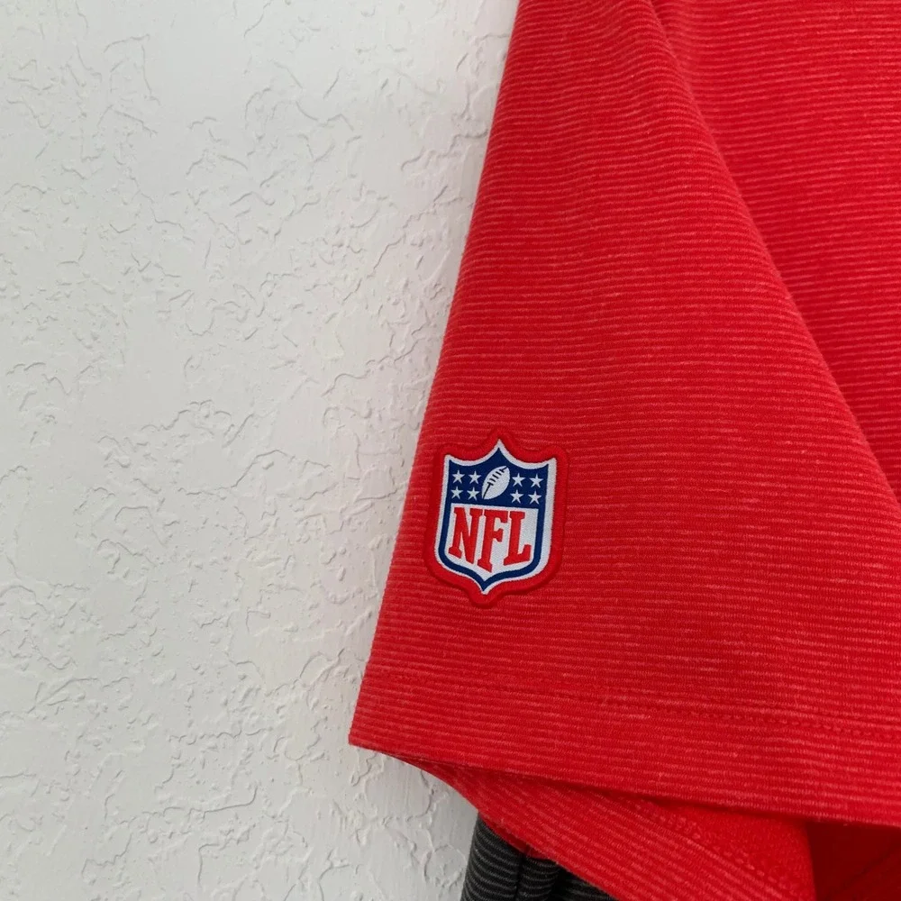 Nike NFL Tampa Bay Buccaneers Polo Men‎ XL Red Dri-FIT Onfield Football Tailgate